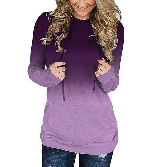 Women's Pullover Hoodie Tie Dye Sweatshirt Warm Top