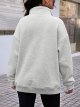 Half Zip Pullover Women Oversized Hoodie Quarter Zip Sweatshirt with Pockets Winter Clothes