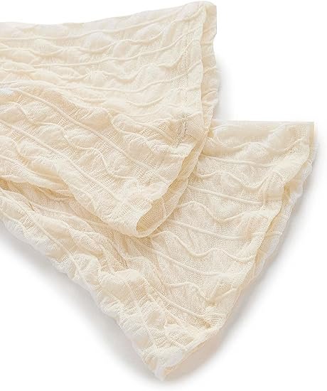 Women's Top Bell Long Sleeve Tie Front Textured Sheer  Cardigan